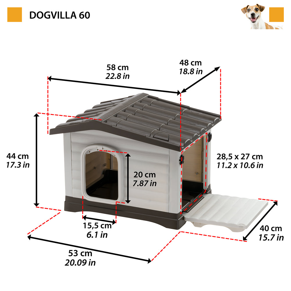 Ferplast Kit of 6 Insulating Panels for Dog Kennel Model DOGVILLA 90,  Insulation kit for Dog Kennel Dog House, Thermal Insulation Panels, Easy